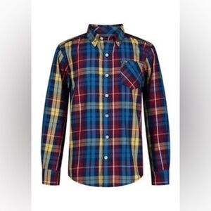 Tommy Hilfiger | Boys Vibrant Plaid Long Sleeve Button Down Shirt